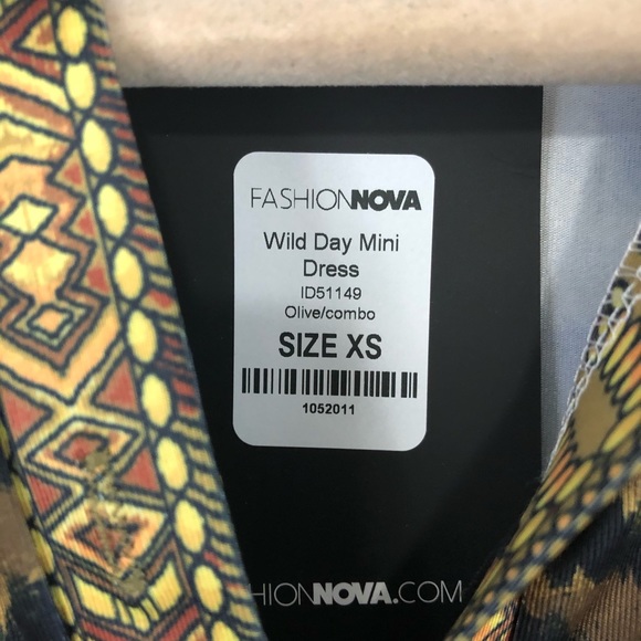 Fashion Nova NWT Wild Day Mini Dress - Picture 5 of 6